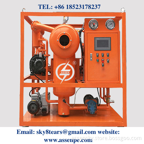 PLC Online Vacuum Transformer Oil Filtration Equipment